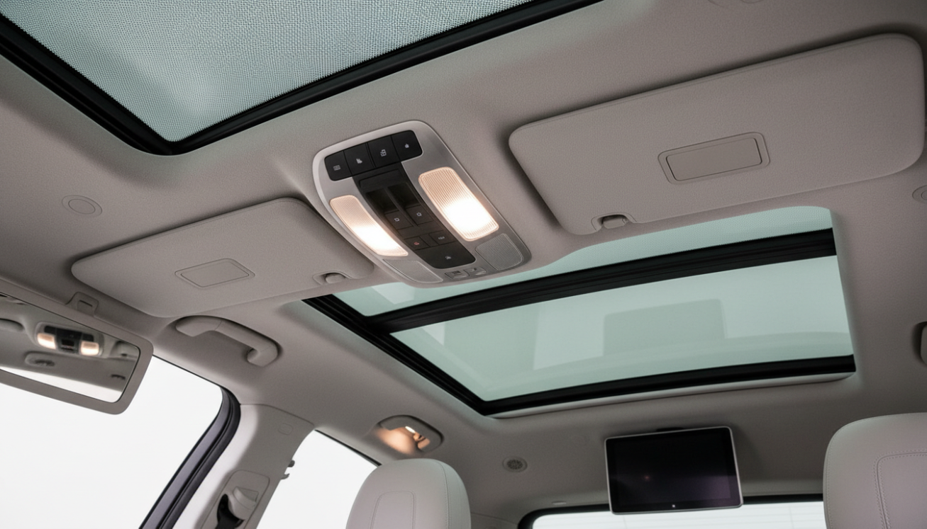 Automotive headliner and overhead system