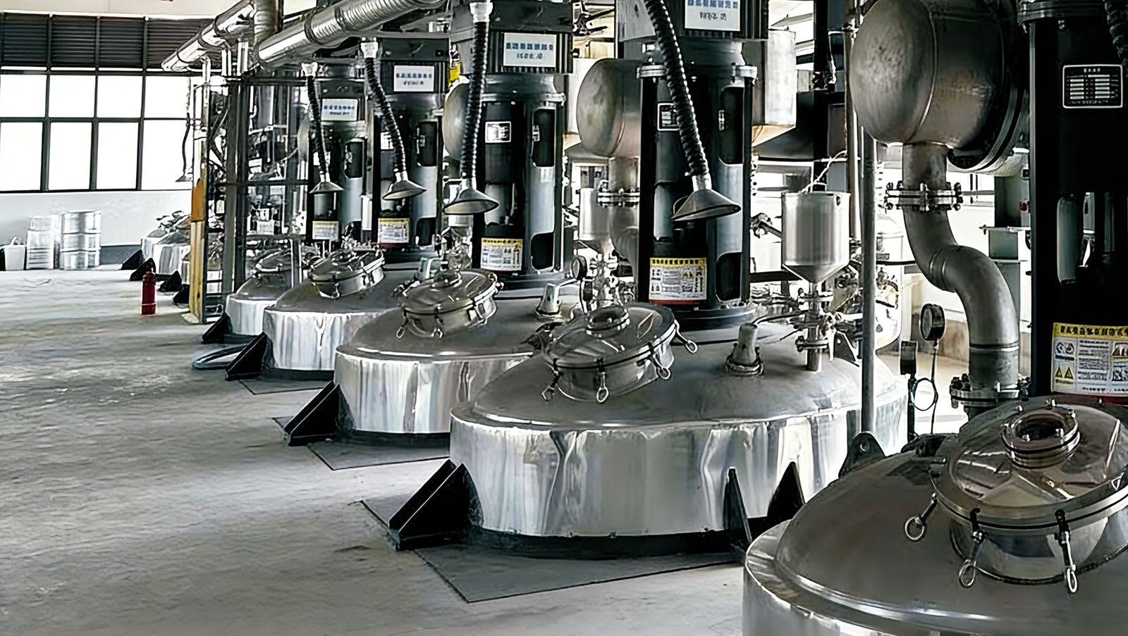 DSK technical expert in branded shirt collaborating with client team on factory floor