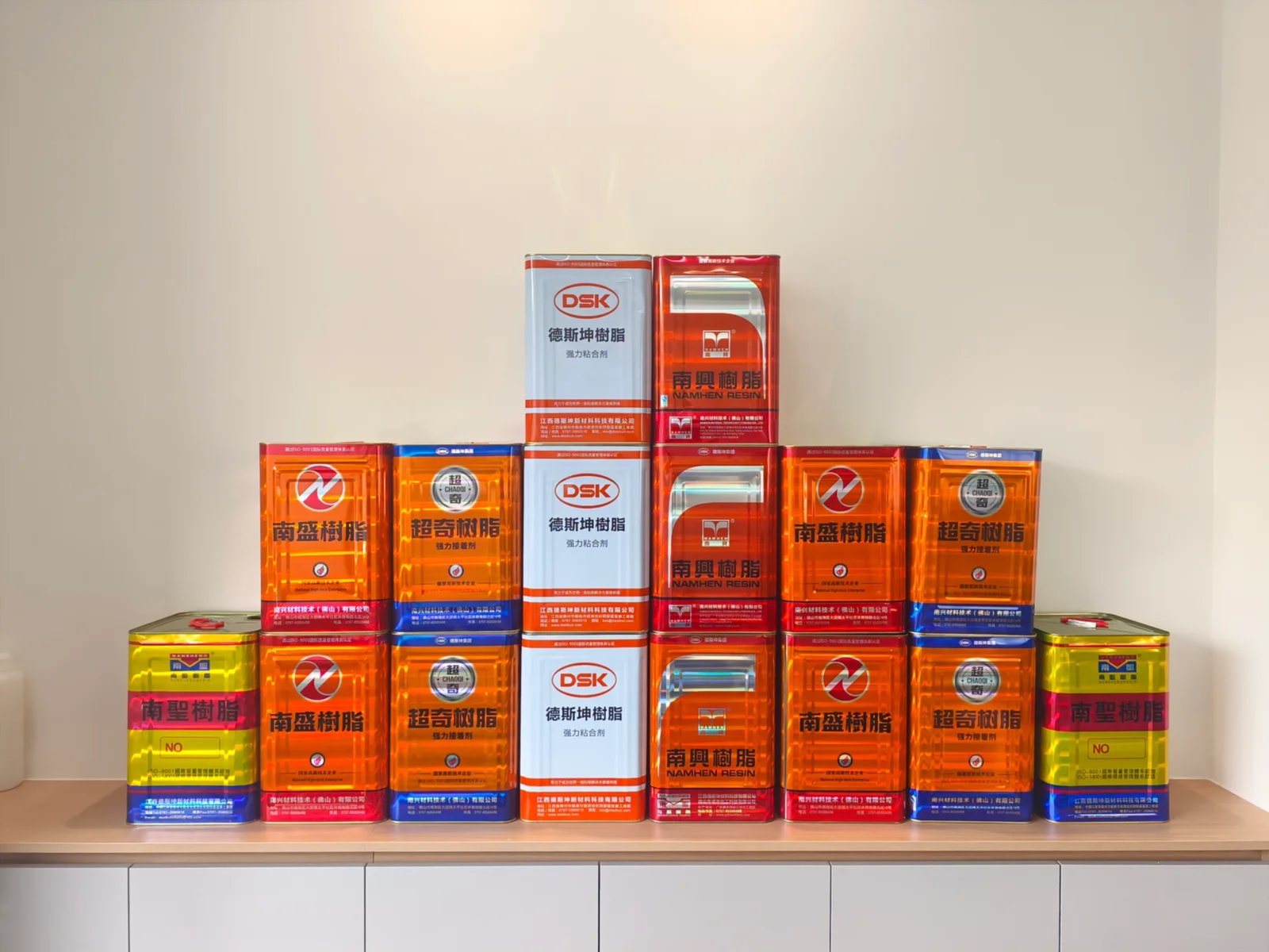 DSK organized warehouse with neatly stacked inventory demonstrating supply chain scale