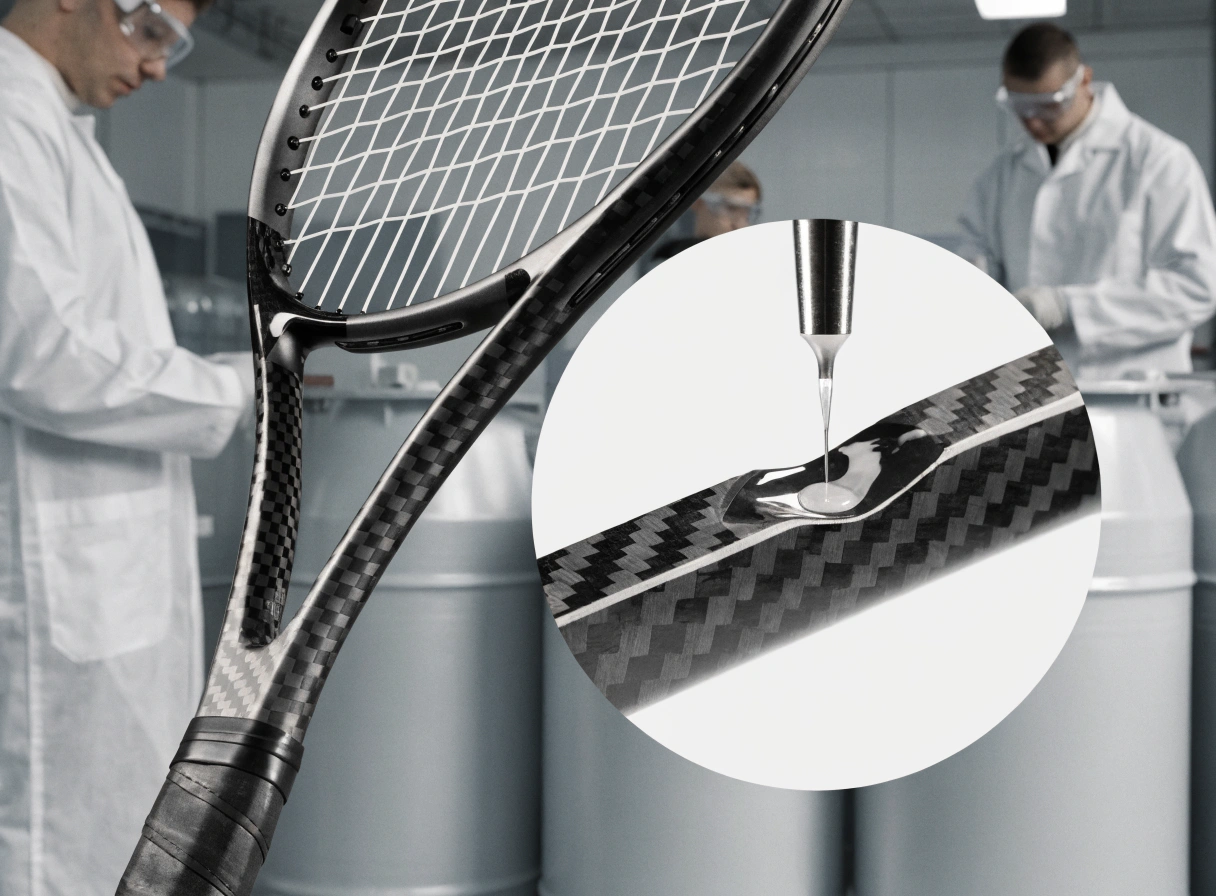 High-performance sporting goods with advanced composite bonding