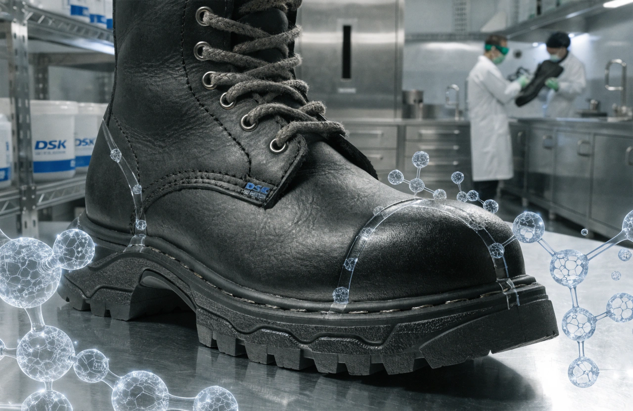 Functional and safety footwear with industrial-strength bonding solutions