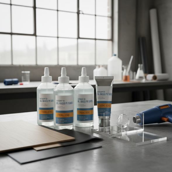 Oil-based PU adhesive with bonding demonstration