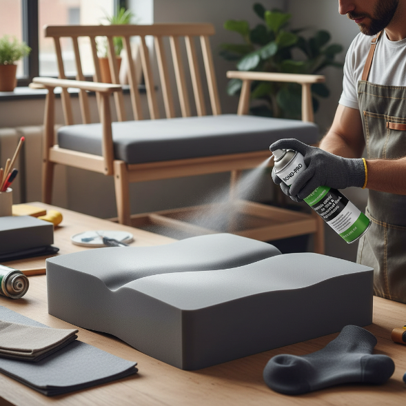 Special spray adhesive for furniture applications