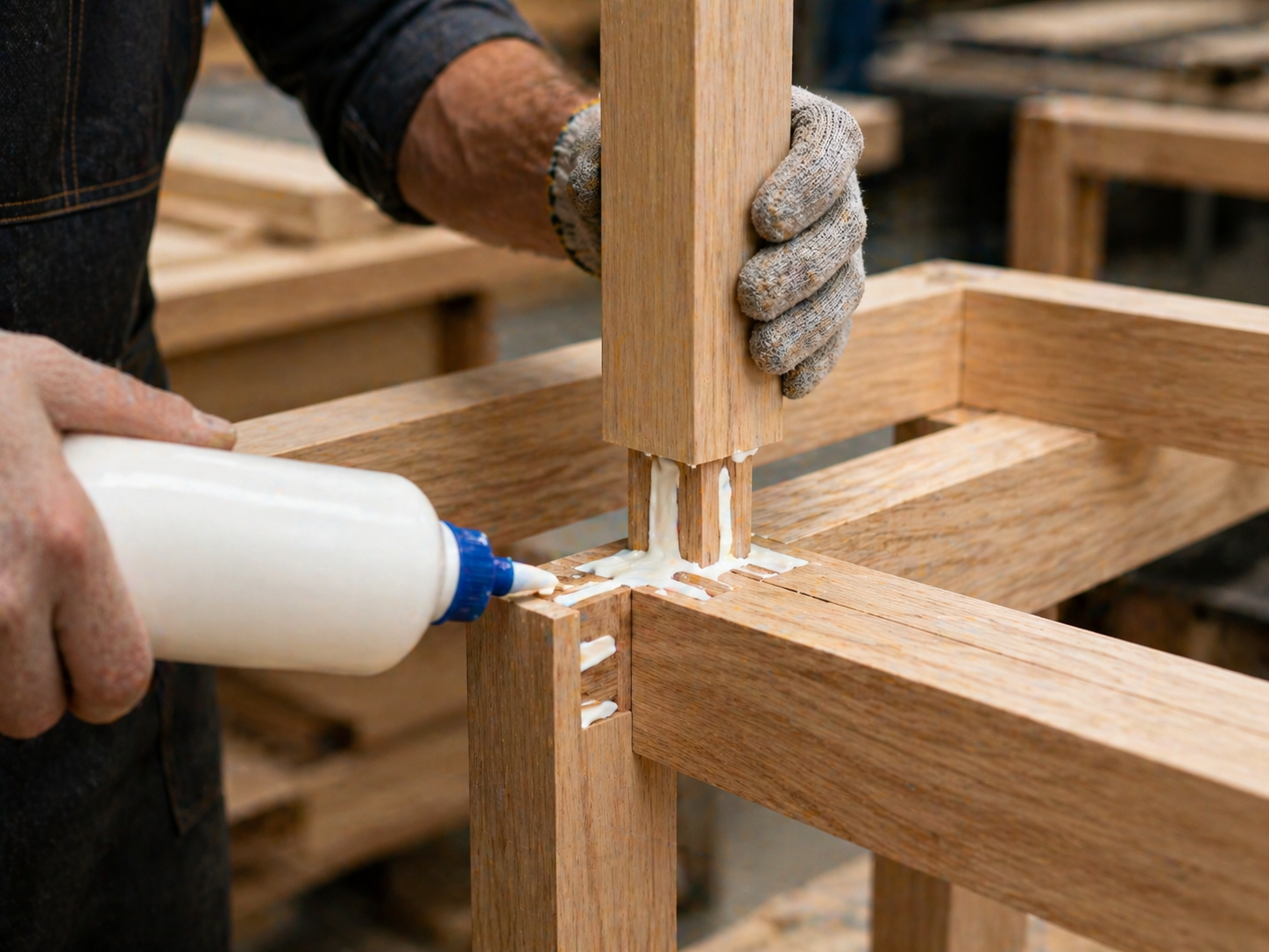 Furniture structural assembly bonding applications