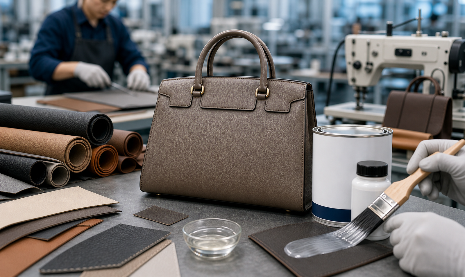 Luxury handbag manufacturing process