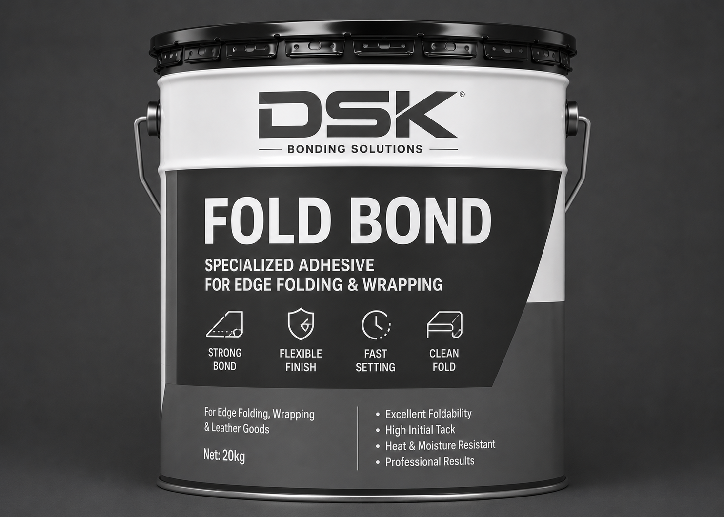 DSK Fold Bond adhesive for edge folding
