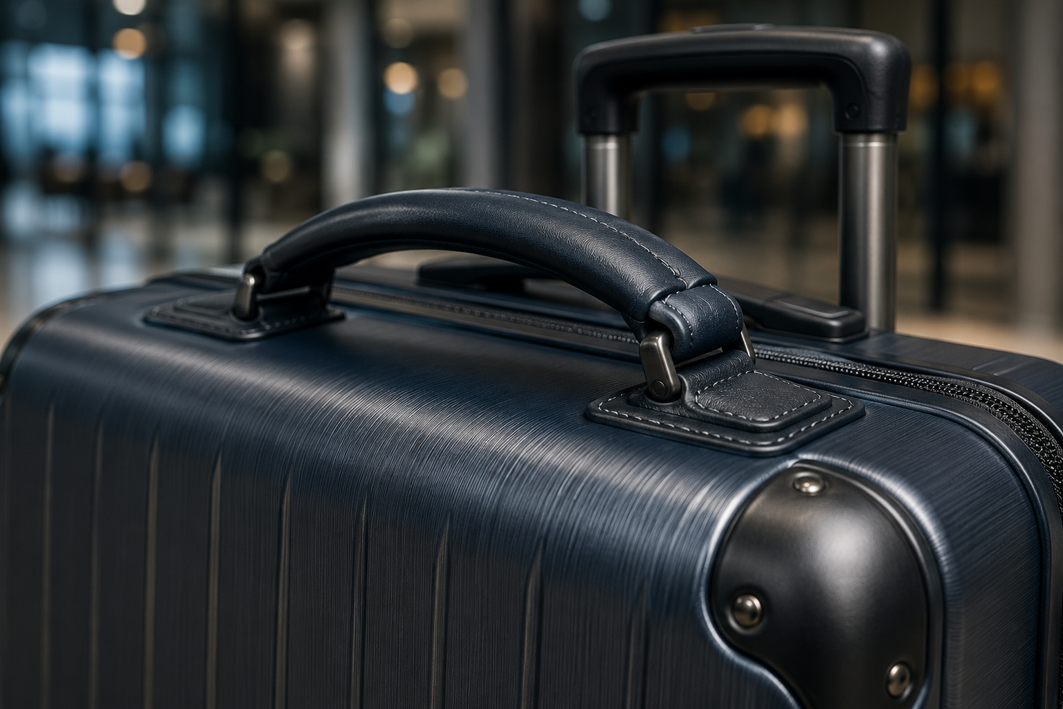 Premium luggage with reinforced handle bonding