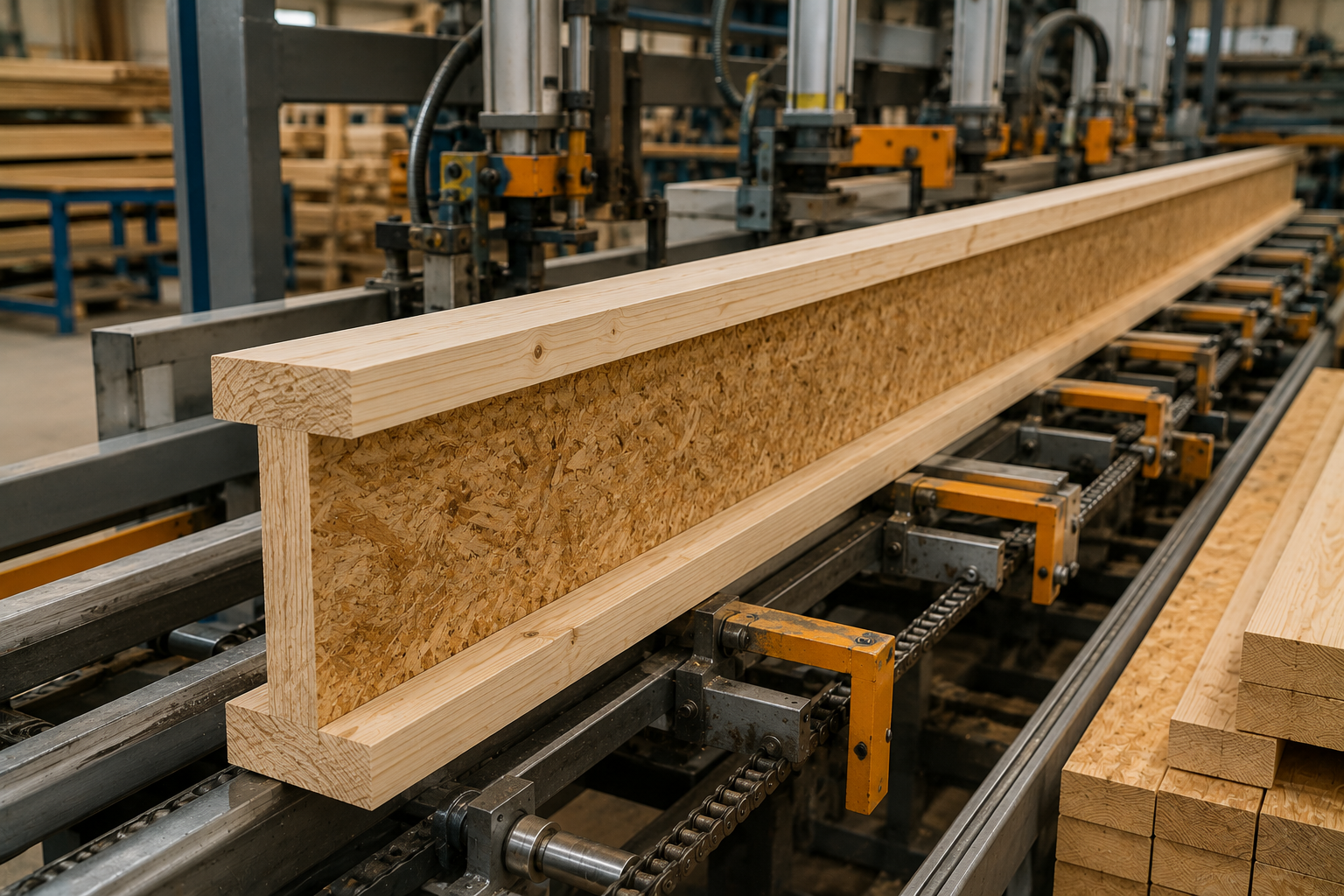 I-joist manufacturing