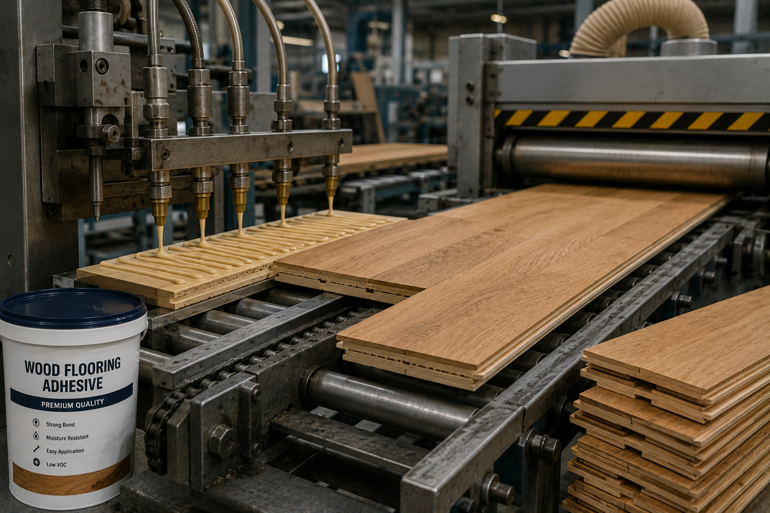 Engineered flooring production